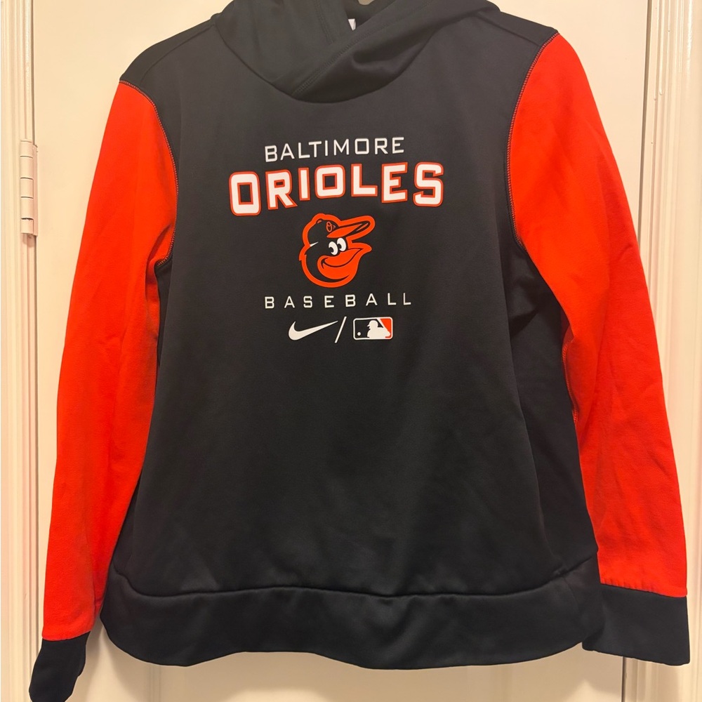 Nike Black Pullover Hoodie with Team Logos